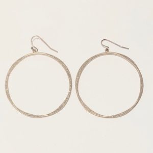Gold hoop earrings